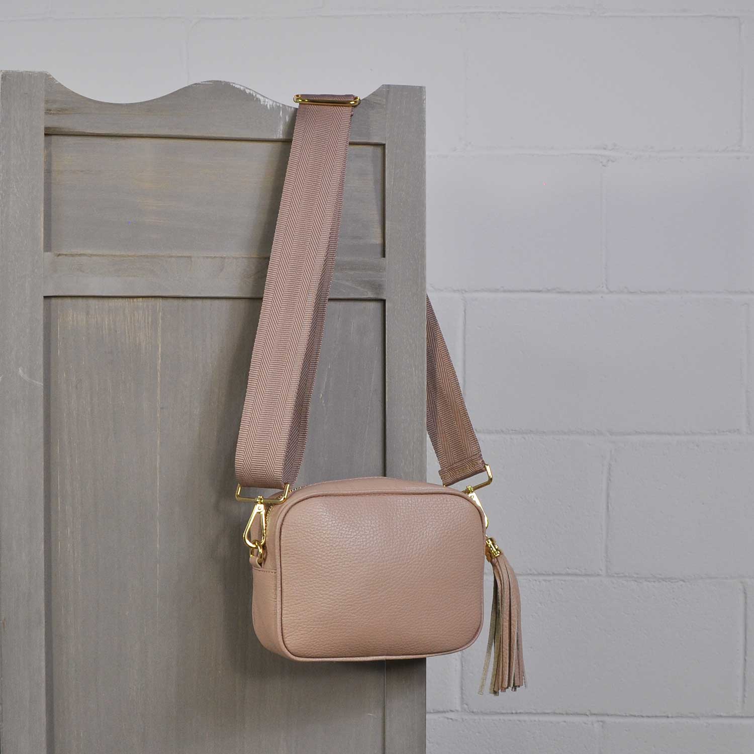 Pink bag belt