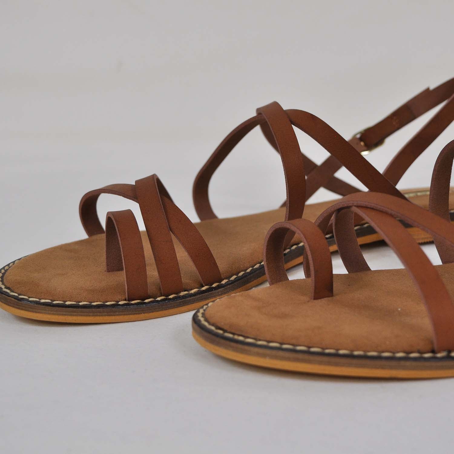 Brown straps sandal