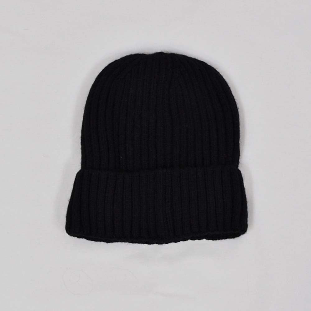 Black polar channel hat